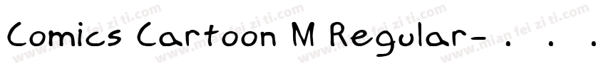 Comics Cartoon M Regular字体转换
